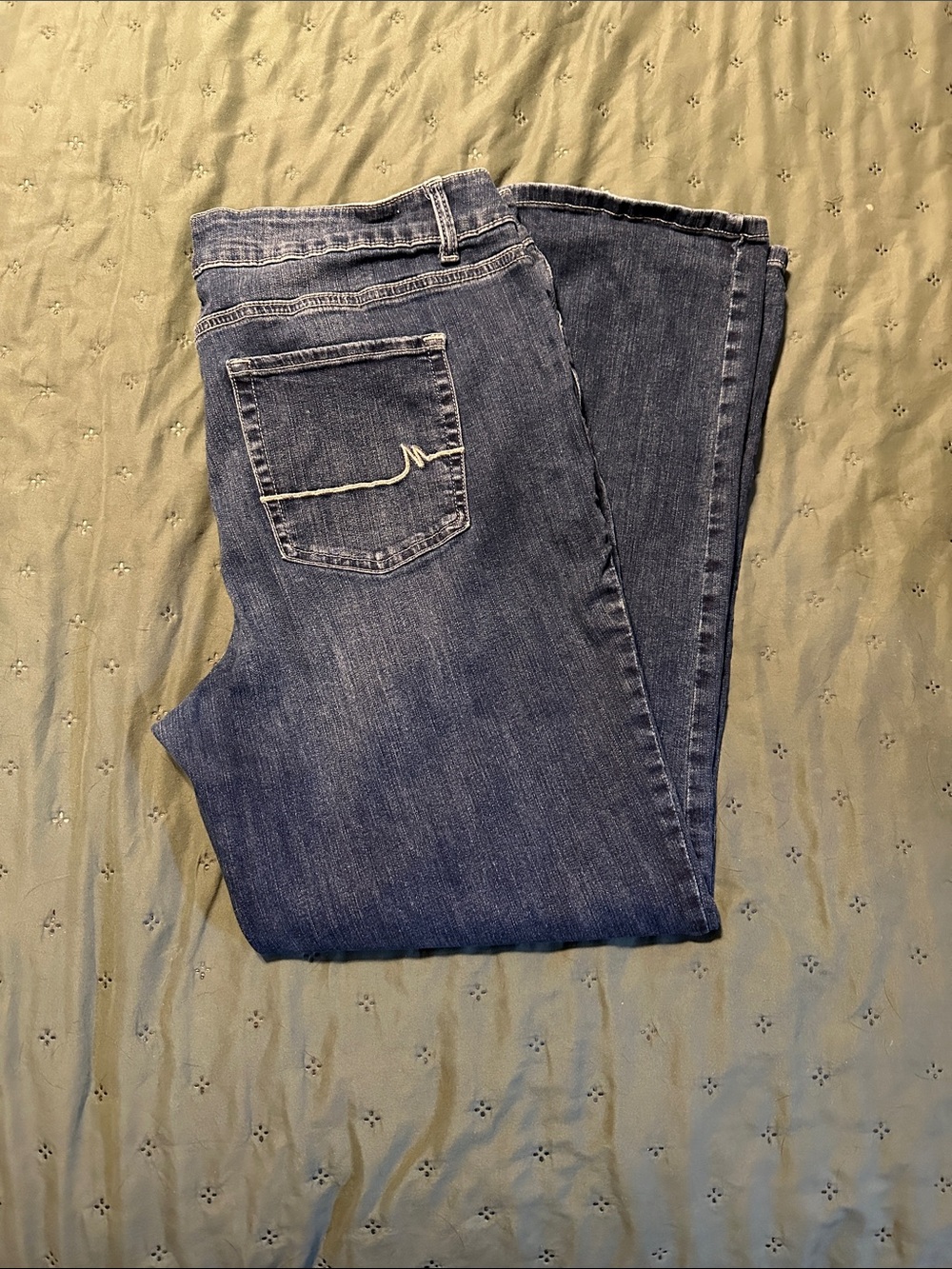Maurices Women's Straight Leg Jeans - Dark Blue Wash
